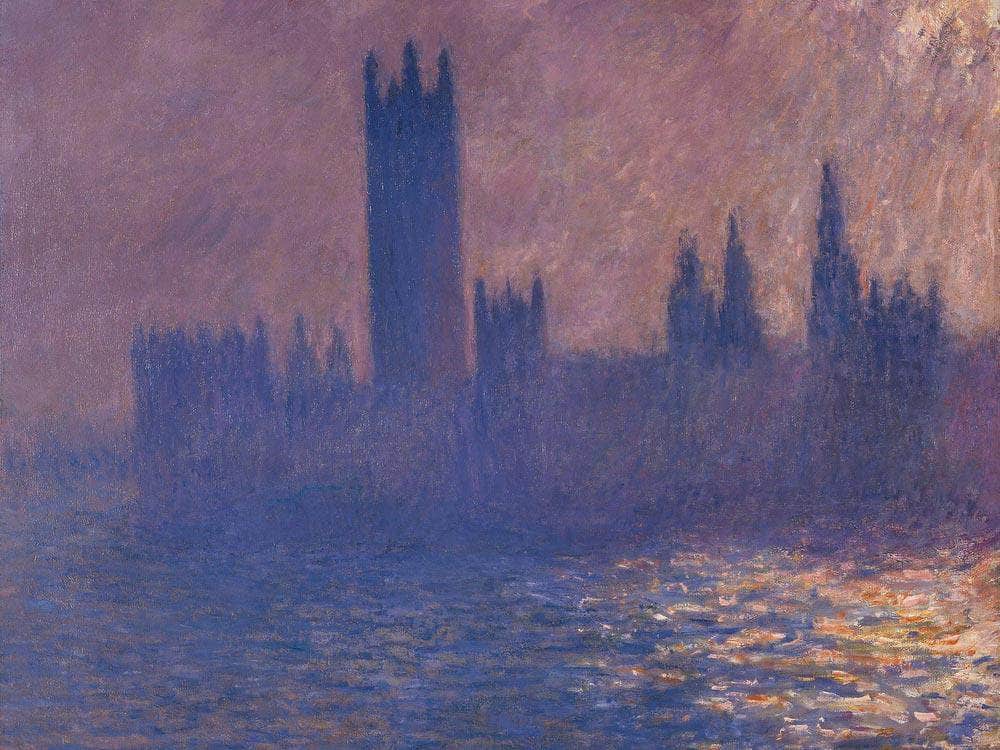Houses Of Parliament Effect Of Sunlight By Monet Claude Fine Art Print
