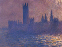 Houses Of Parliament Effect Of Sunlight By Monet Claude Fine Art Print