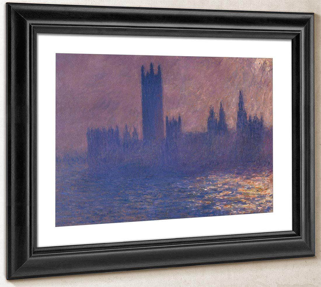 Houses Of Parliament Effect Of Sunlight By Monet Claude Fine Art Print