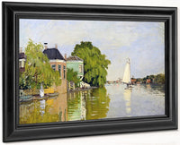 Houses On The Achterzaan By Claude Monet Fine Art Print