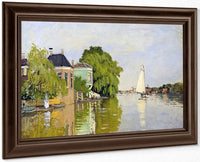 Houses On The Achterzaan By Claude Monet Fine Art Print