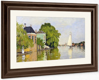 Houses On The Achterzaan By Claude Monet Fine Art Print