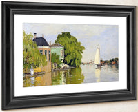 Houses On The Achterzaan By Claude Monet Fine Art Print