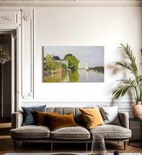 Houses On The Achterzaan By Claude Monet Fine Art Print