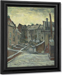 Houses Seen From The Back By Vincent Van Gogh Fine Art Print