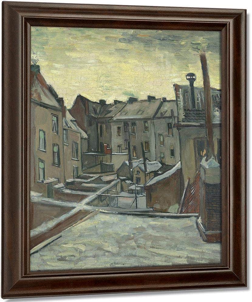 Houses Seen From The Back By Vincent Van Gogh Fine Art Print