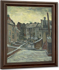 Houses Seen From The Back By Vincent Van Gogh Fine Art Print