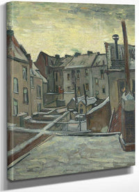 Houses Seen From The Back By Vincent Van Gogh Fine Art Print