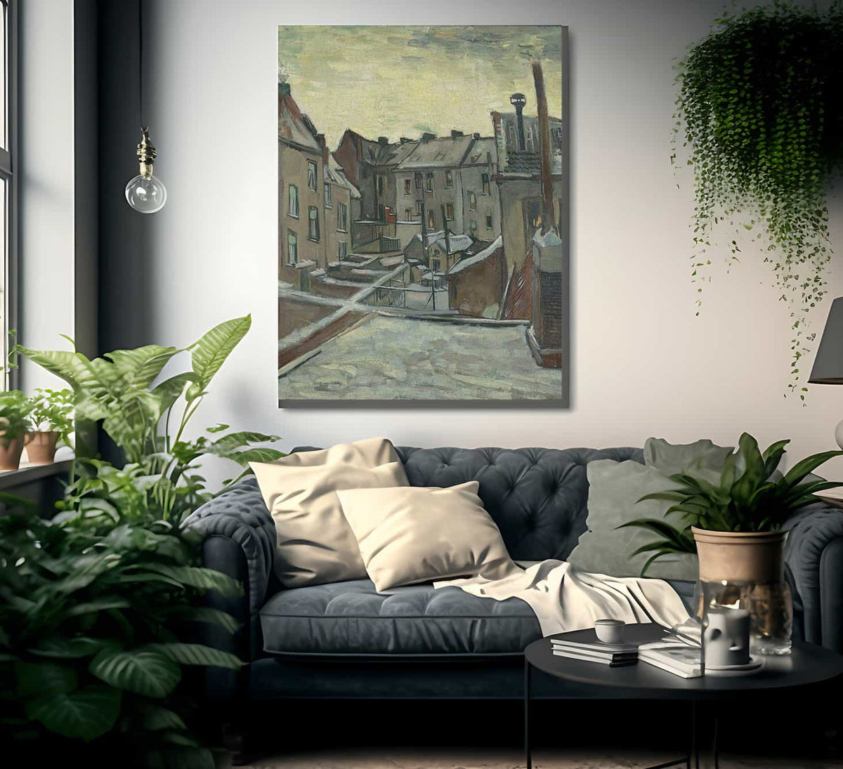 Houses Seen From The Back By Vincent Van Gogh Fine Art Print