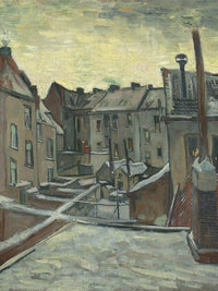 Houses Seen From The Back By Vincent Van Gogh Fine Art Print