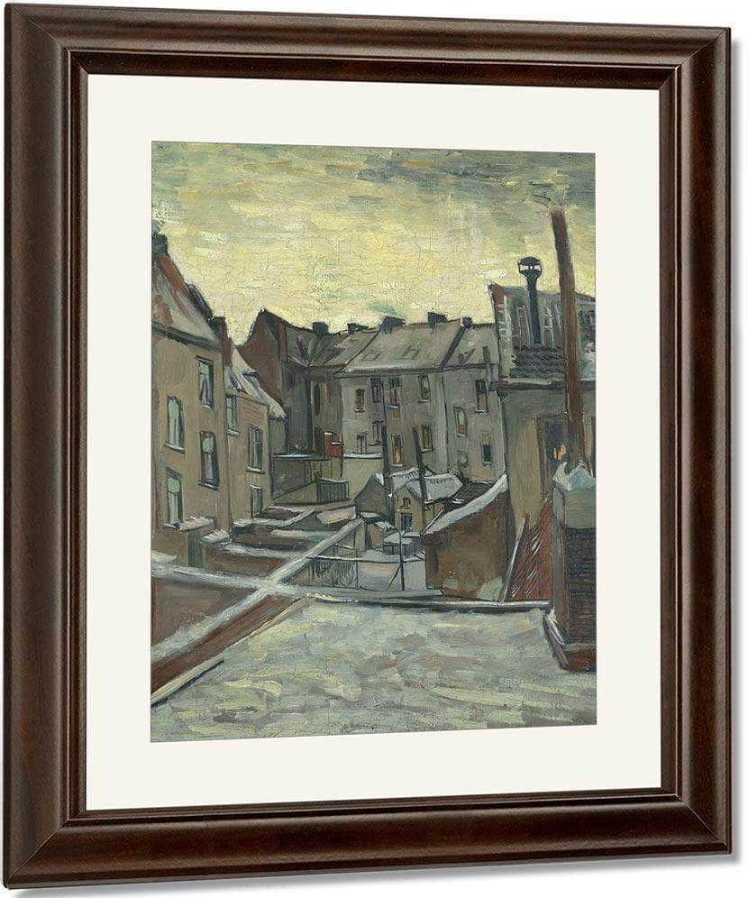 Houses Seen From The Back By Vincent Van Gogh Fine Art Print
