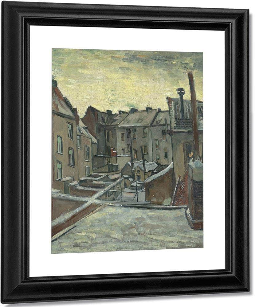 Houses Seen From The Back By Vincent Van Gogh Fine Art Print