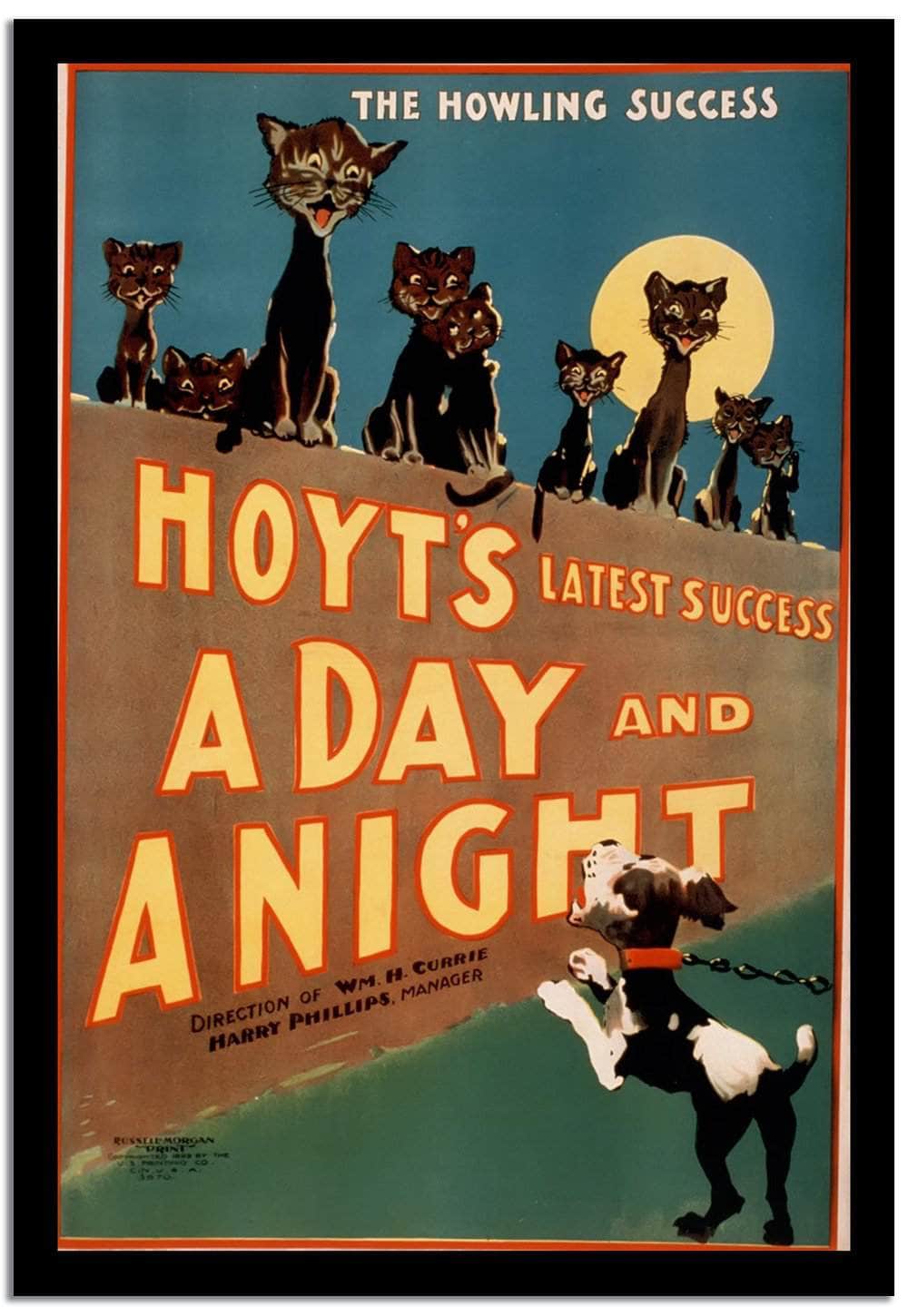 Hoyts A Day A Night  Vintage Poster Fine Art Print