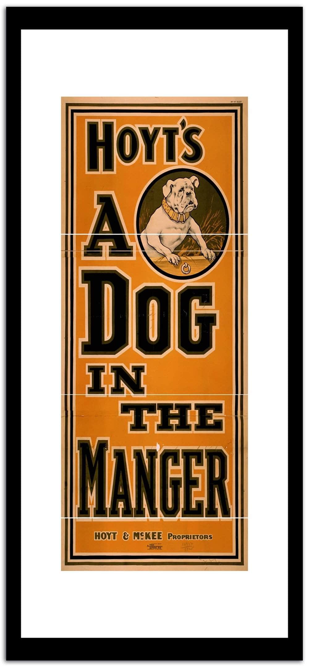 Hoyts A Dog In The Manger  Vintage Movie Poster Fine Art Print