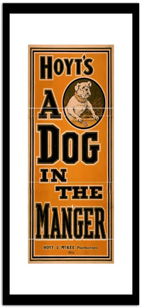 Hoyts A Dog In The Manger  Vintage Movie Poster Fine Art Print