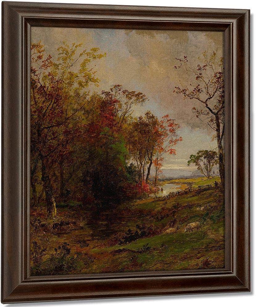 Hudson Valley Landscape By Jasper Francis Cropsey Fine Art Print