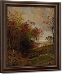 Hudson Valley Landscape By Jasper Francis Cropsey Fine Art Print