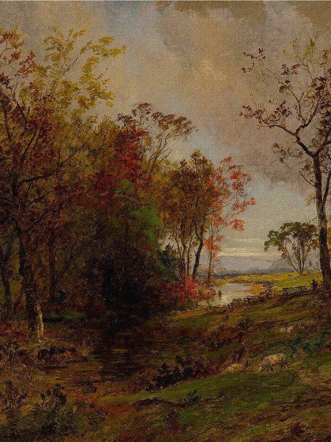 Hudson Valley Landscape By Jasper Francis Cropsey Fine Art Print
