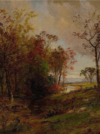 Hudson Valley Landscape By Jasper Francis Cropsey Fine Art Print
