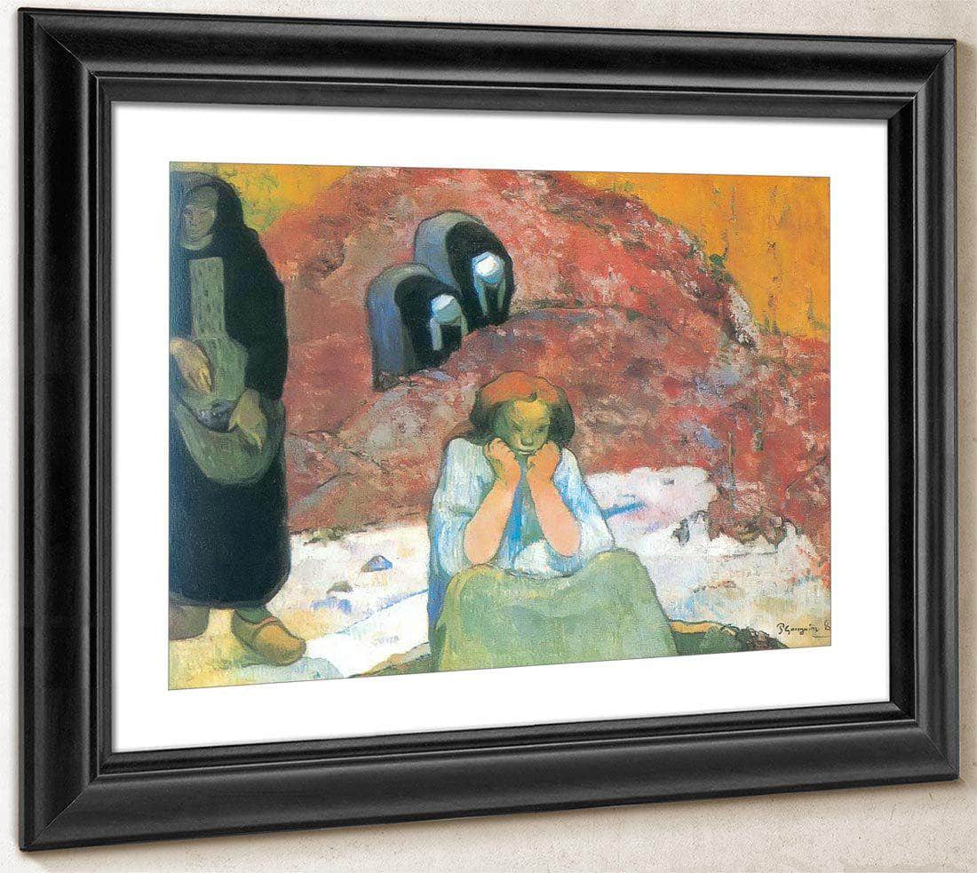 Human Miseries( Grape Harvest In Arles) By Paul Gauguin Fine Art Print