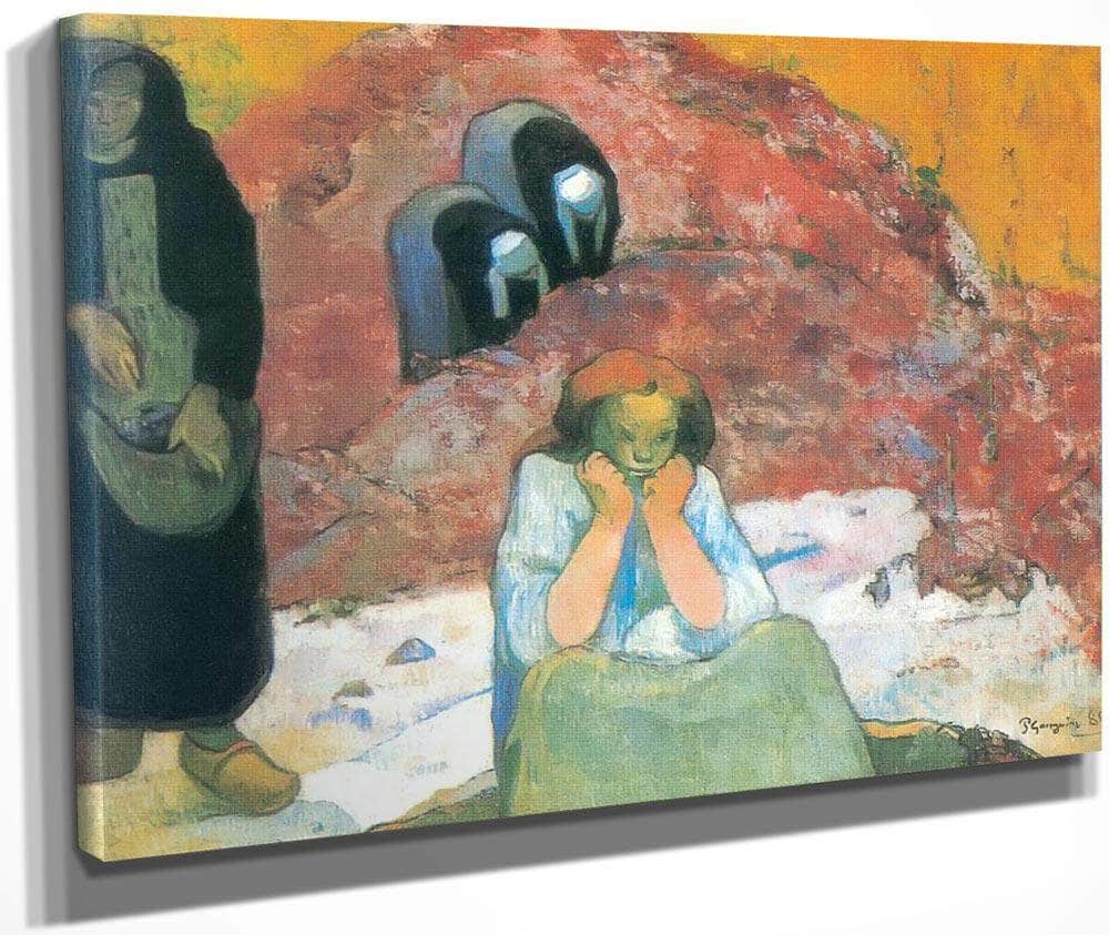 Human Miseries( Grape Harvest In Arles) By Paul Gauguin Fine Art Print