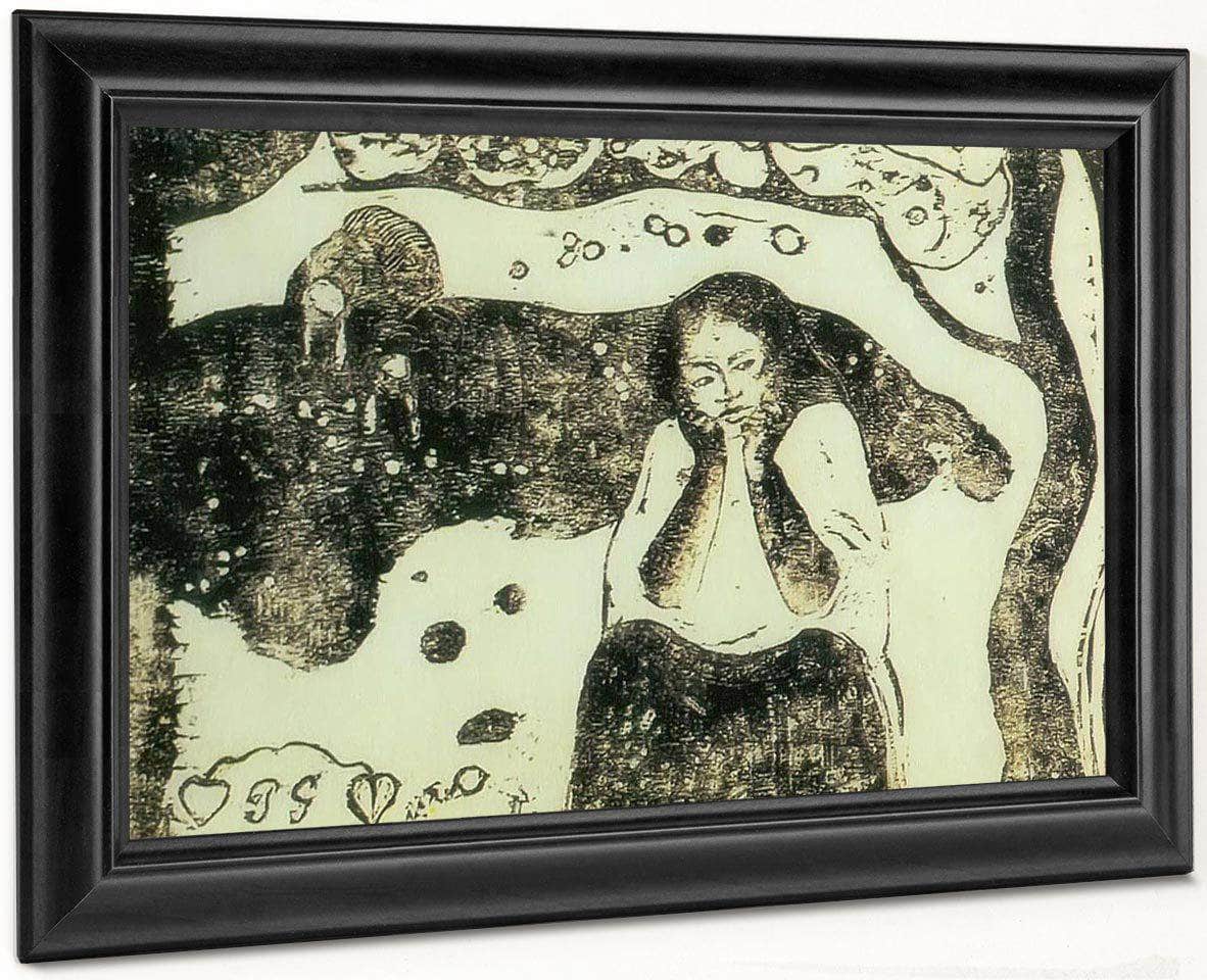 Human Misries By Paul Gauguin Fine Art Print