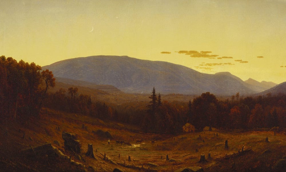 Hunter Mountain, Twilight By Sanford Robinson Gifford Fine Art Print