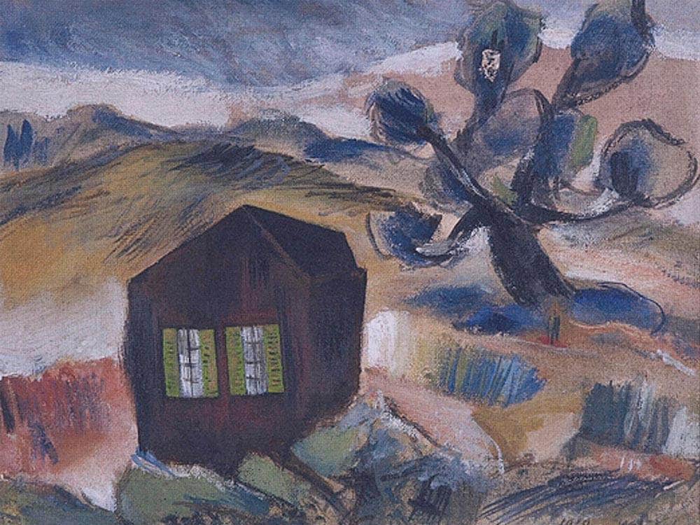 Hunter's Cabin By Walt Kuhn Fine Art Print