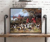 Hunters And Hounds Painting Heywood Hardy Canvas Art Fine Art Print