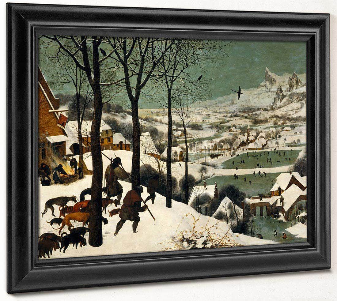 Hunters In The Snow Winter 1565 Oil On Wood 117X162Cm Kunsthistorisches Museum By The Elder Fine Art Print