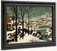 Hunters In The Snow Winter 1565 Oil On Wood 117X162Cm Kunsthistorisches Museum By The Elder Fine Art Print