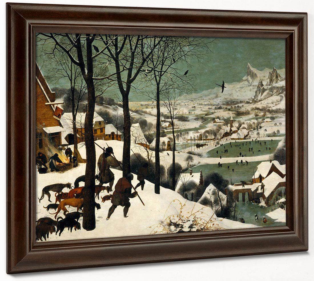 Hunters In The Snow Winter 1565 Oil On Wood 117X162Cm Kunsthistorisches Museum By The Elder Fine Art Print