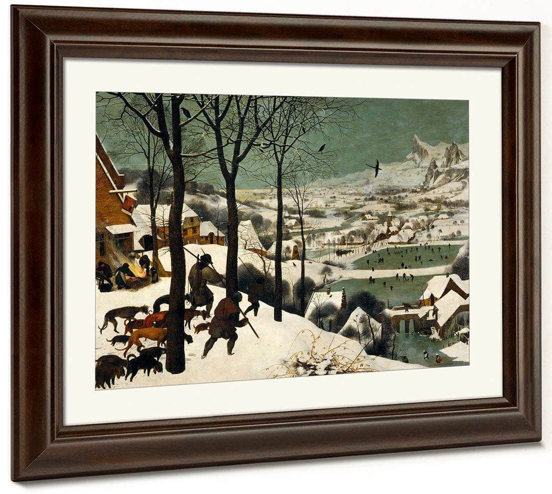 Hunters In The Snow Winter 1565 Oil On Wood 117X162Cm Kunsthistorisches Museum By The Elder Fine Art Print