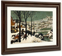 Hunters In The Snow Winter 1565 Oil On Wood 117X162Cm Kunsthistorisches Museum By The Elder Fine Art Print