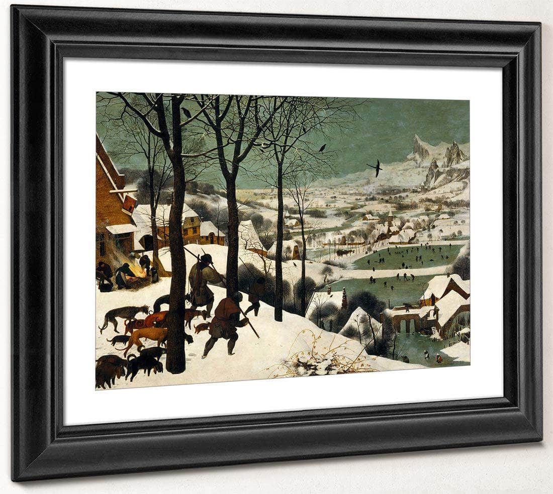 Hunters In The Snow Winter 1565 Oil On Wood 117X162Cm Kunsthistorisches Museum By The Elder Fine Art Print