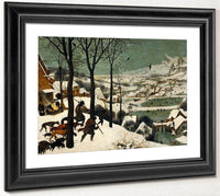 Hunters In The Snow Winter 1565 Oil On Wood 117X162Cm Kunsthistorisches Museum By The Elder Fine Art Print