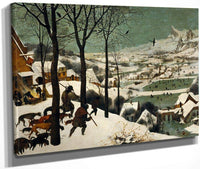Hunters In The Snow Winter 1565 Oil On Wood 117X162Cm Kunsthistorisches Museum By The Elder Fine Art Print