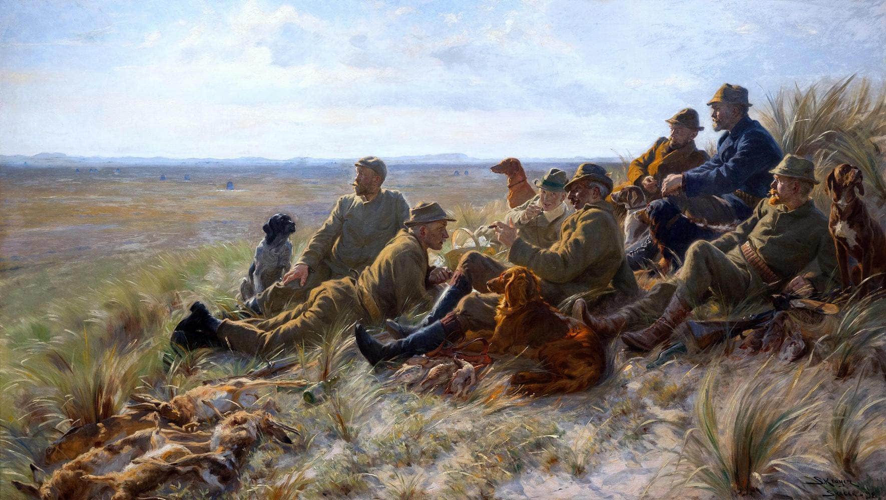 Hunters Of Skagen Painting Peder Severin Kroyer Canvas Art Fine Art Print