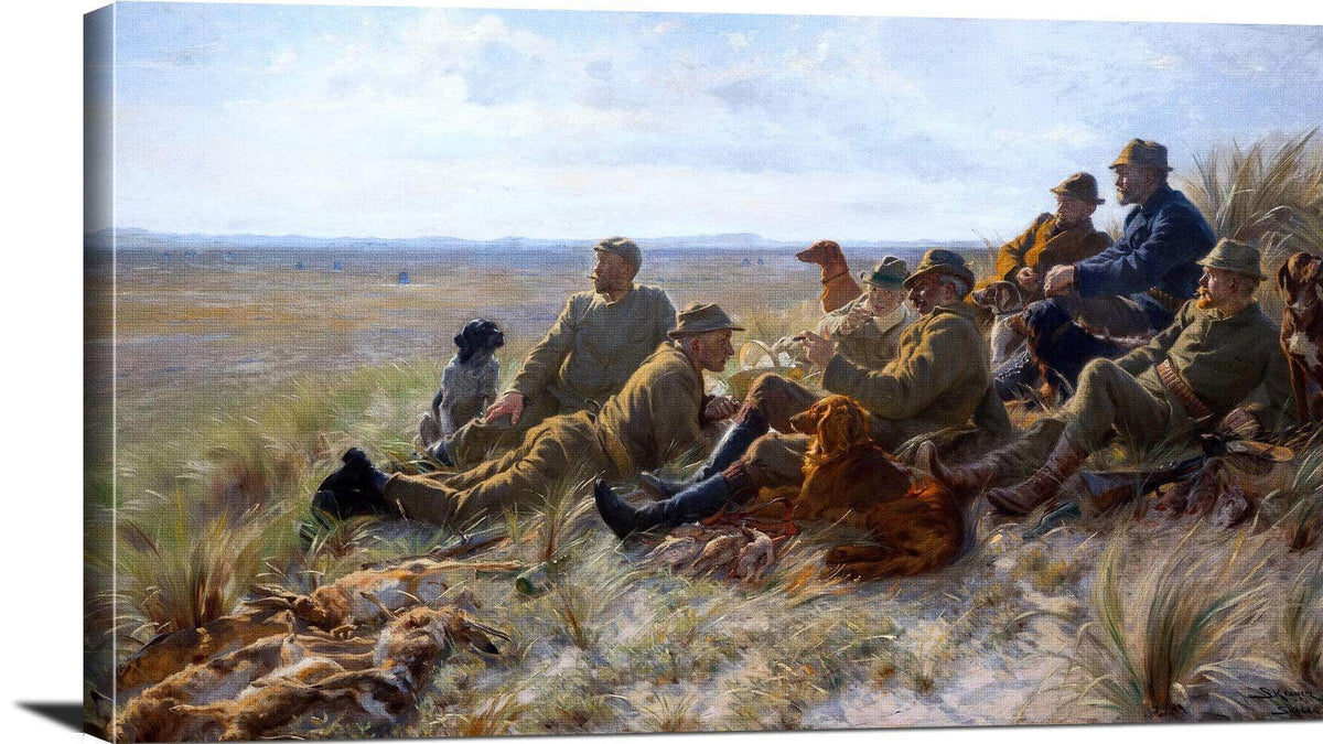 Hunters Of Skagen Painting Peder Severin Kroyer Canvas Art Fine Art Print