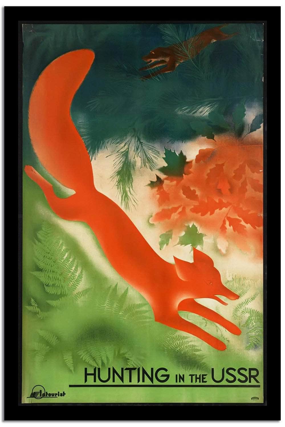 Hunting In The Ussr  Vintage Poster Fine Art Print