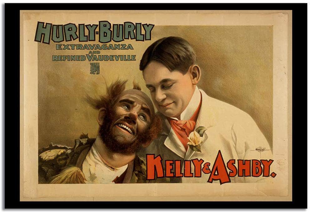 Hurly  Burly  Vintage Poster Fine Art Print