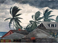 Hurricane By Bahamas By  By Winslow Homer Fine Art Print