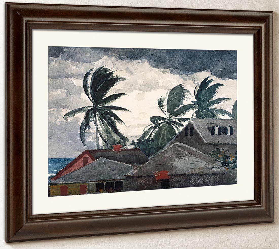 Hurricane By Bahamas By  By Winslow Homer Fine Art Print