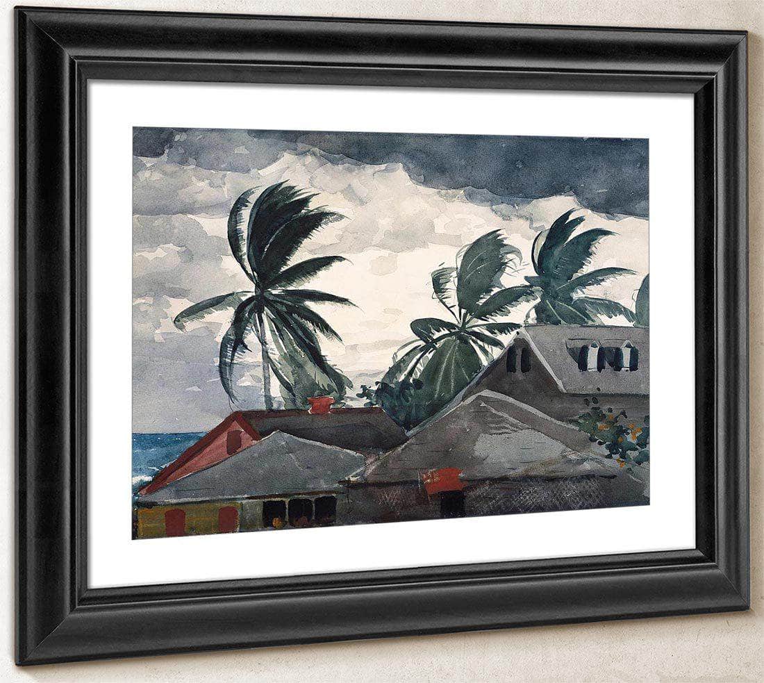 Hurricane By Bahamas By  By Winslow Homer Fine Art Print