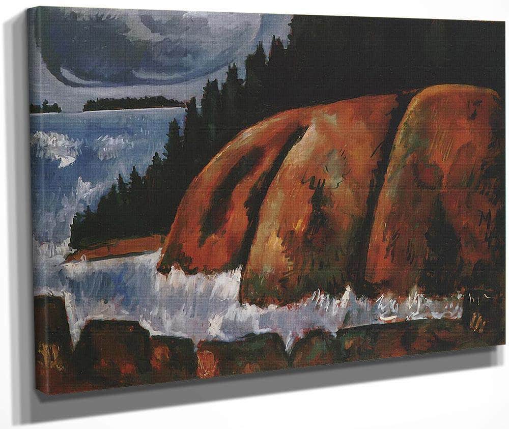 Hurricane Island Vinalhaven Maine By Marsden Hartley Fine Art Print