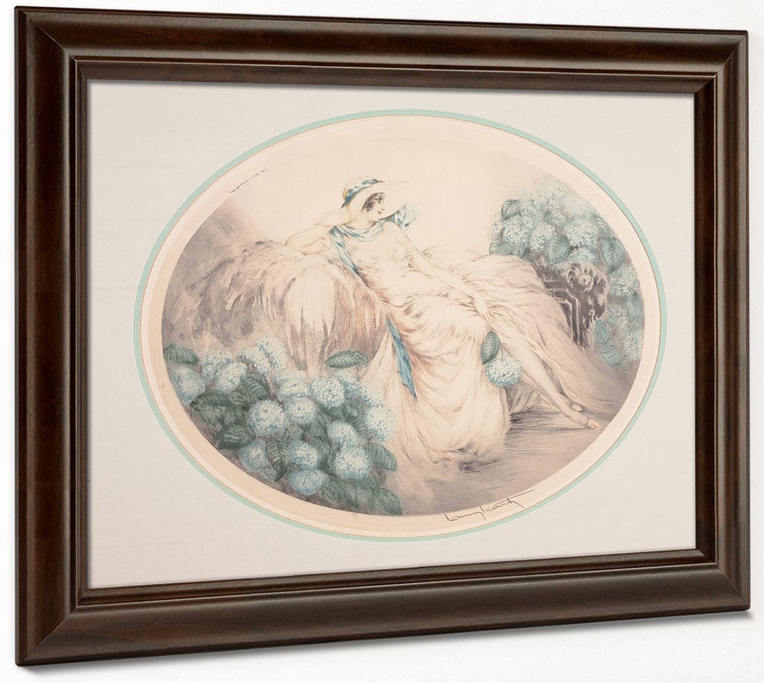 Hydrangeas 1929 By Louis Icart Fine Art Print