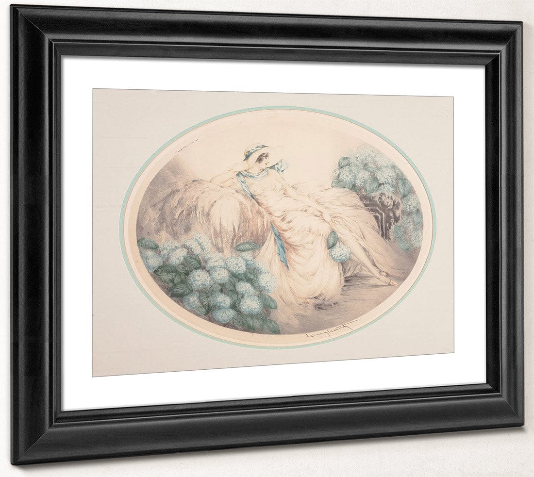 Hydrangeas 1929 By Louis Icart Fine Art Print