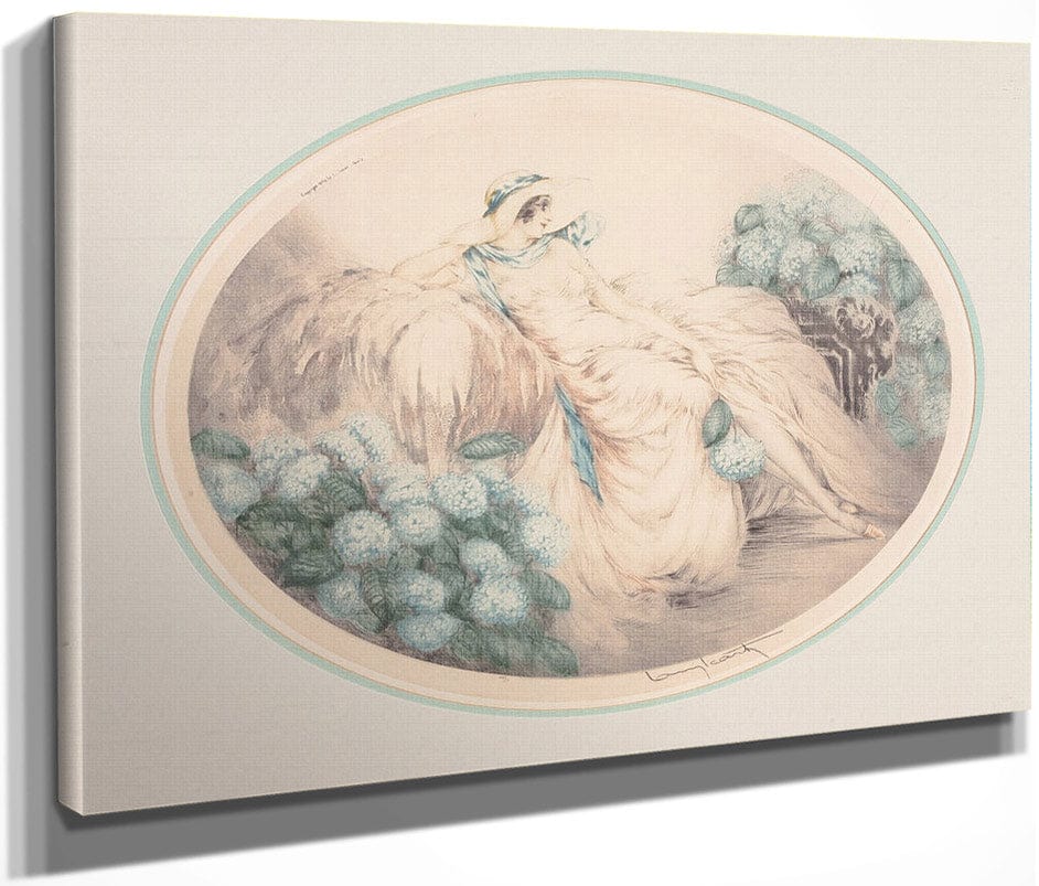 Hydrangeas 1929 By Louis Icart Fine Art Print