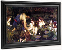 Hylas And The Nymphs By John Waterhouse. Fine Art Print