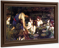 Hylas And The Nymphs By John Waterhouse. Fine Art Print